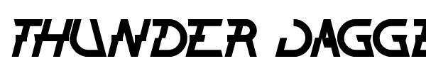 Thunder Jagger font preview